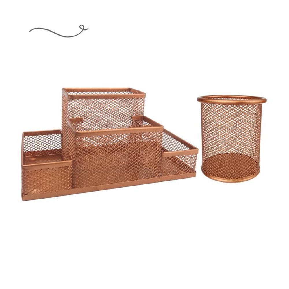 Kit Escritório Organizador Mesa Escritório E Porta Caneta