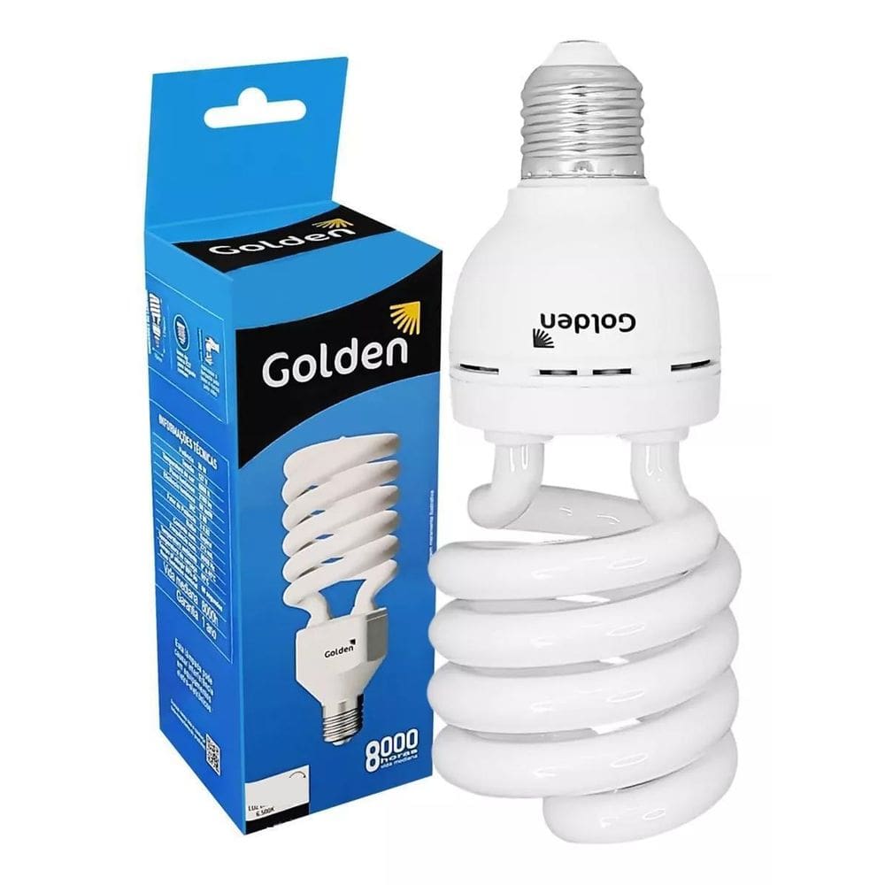 Kit 10 Lâmpadas 18W 220V E27 Compacta Espiral Branco Frio
