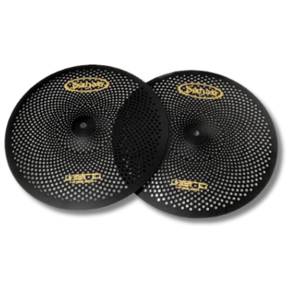 Par Chimbal Prato 14 Silent Aço Escovado Hero Mute Bk Turbo