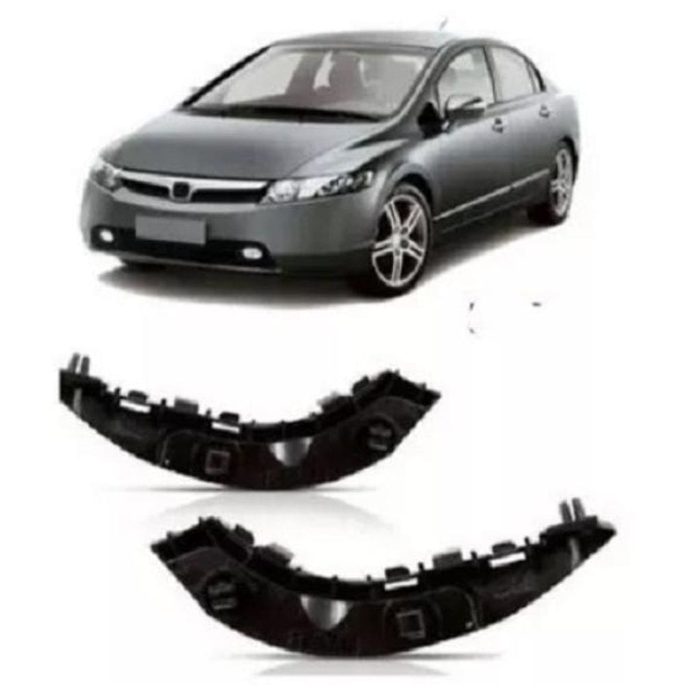 Guia Suporte Parachoque Dianteiro New Civic 2008 A 2011 Par