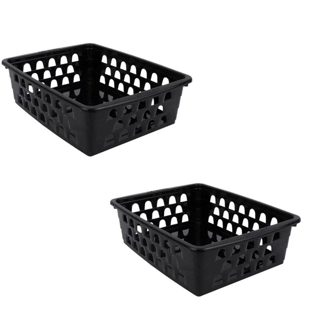 Kit 2 Cesto Organizador Médio Multiuso M Preto 0592 Uninjet
