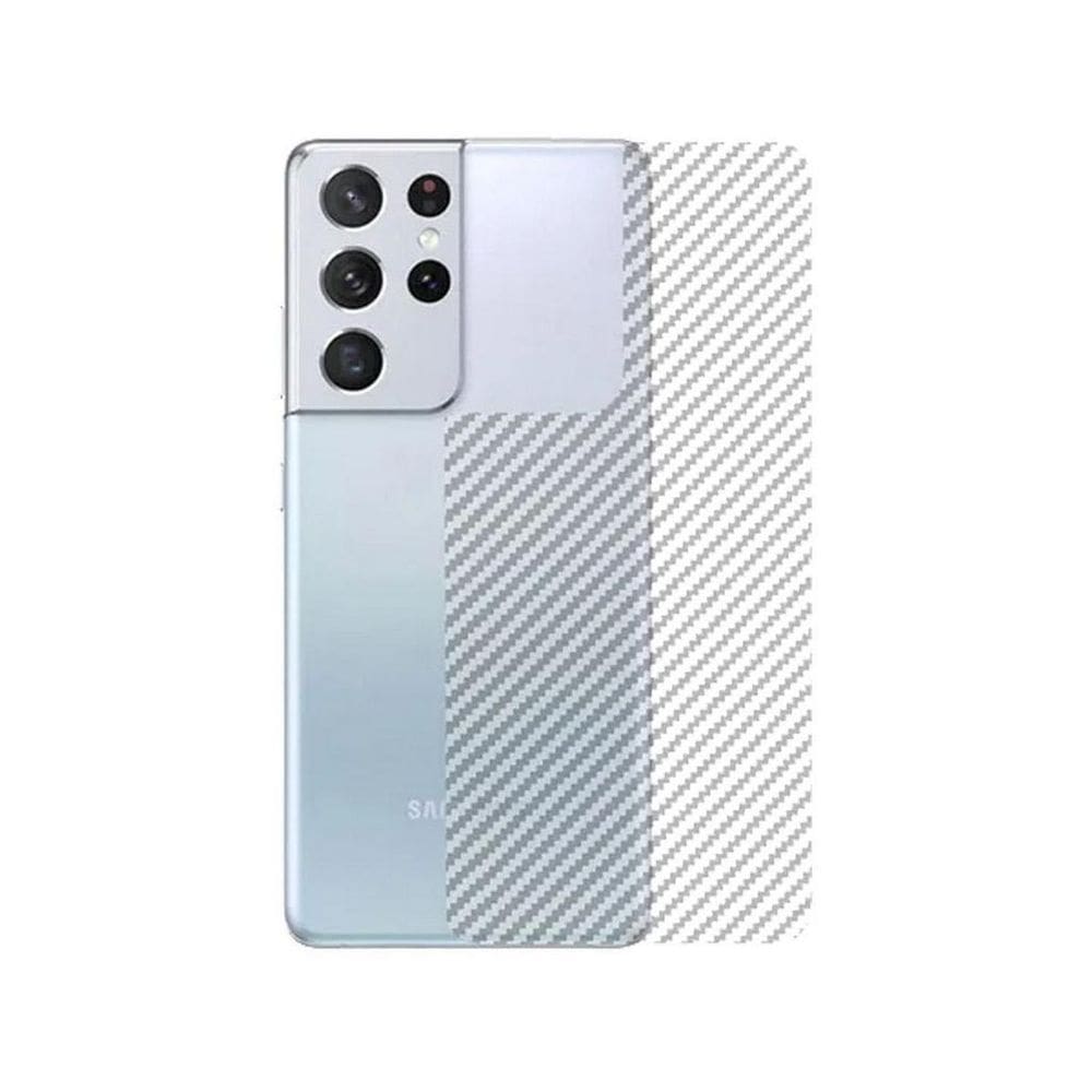 Película Traseira De Fibra De Carbono Para Samsung S21 Ultra