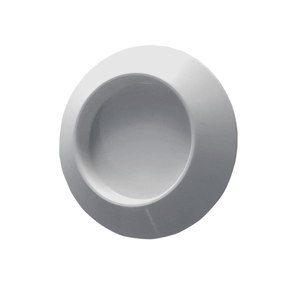 Puxador Adesivo Slim Box Portas E Armários Redondo Branco