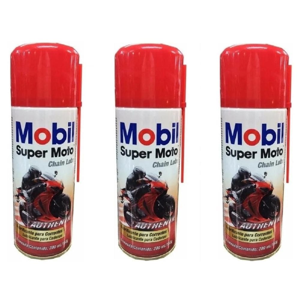 Spray Lubrificante Corrente Mobil 200 Ml - 03 Unidades