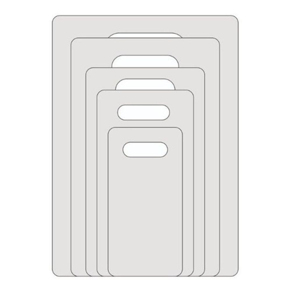 Kit Gabarito Molde Para Dobrar Camiseta Roupas 5 Peças