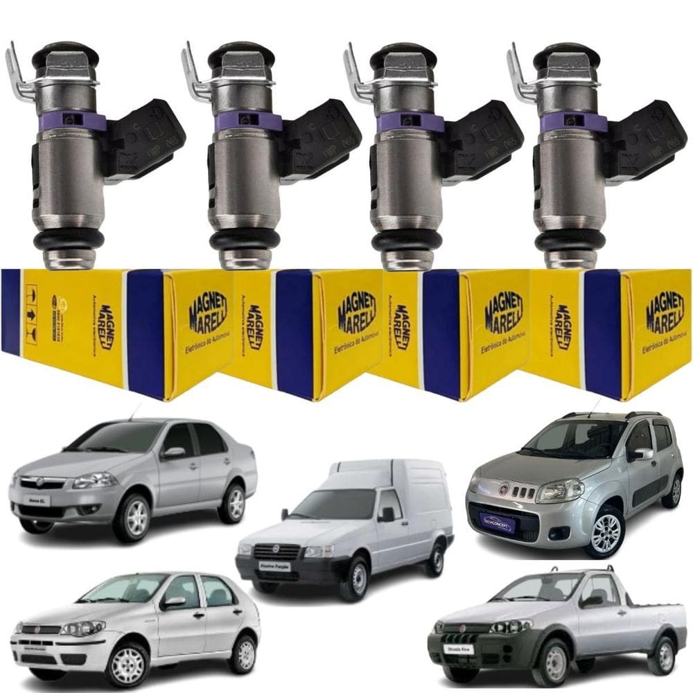 4 Bicos Injetor Palio Siena Strada Uno Iwp065 Magneti Mareli