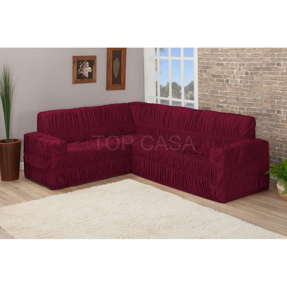 Capa De Sofa Canto De 9 Lugares Elasticada Malha Gel