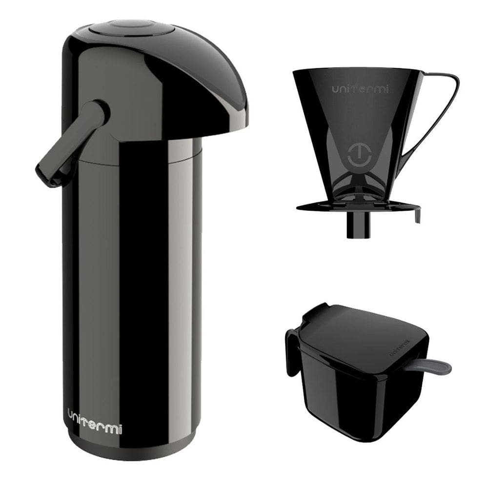 Garrafa Térmica 1L Para Café Chá Chimarrão Unitermi + Filtro