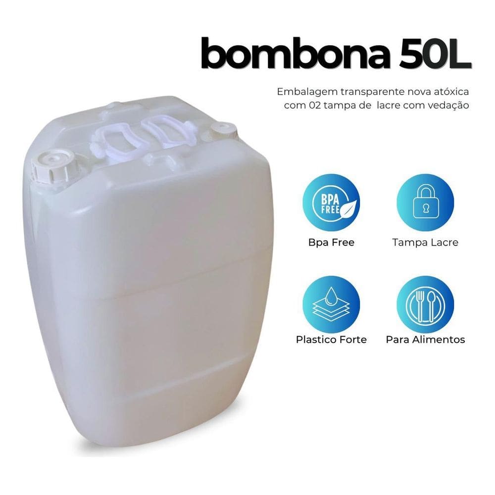 Bombona Transparente 50L Para Cachorro - 2 Pçs
