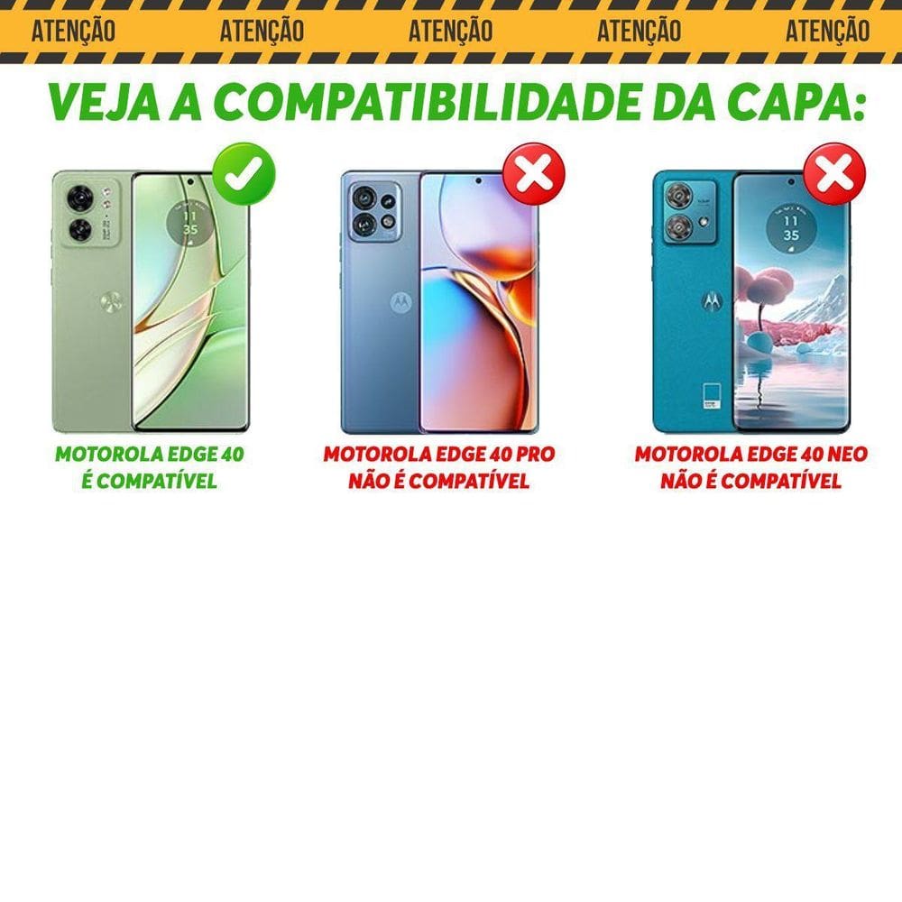 Capa Case Moto Edge 40 - Proteção Resistente