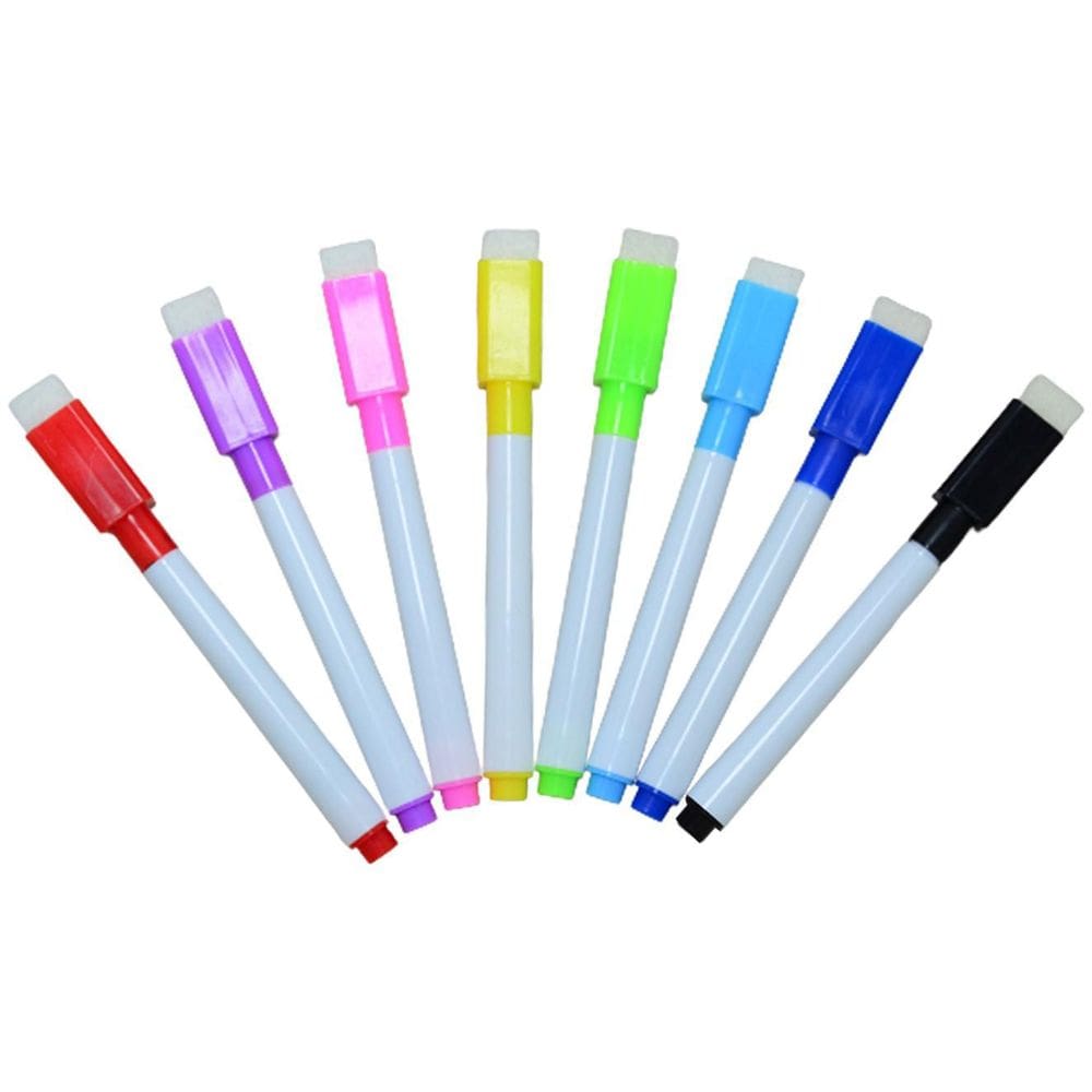 Kit 25 Canetas Para Quadro Branco Com Apagador E Imã