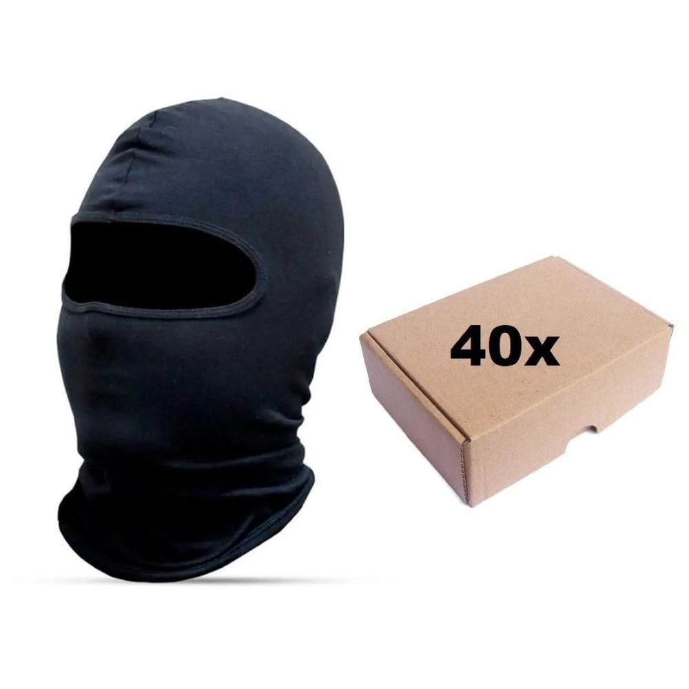 Touca Capuz Balaclava Toca Ninja Moto Motoboy Frio 40 Peças