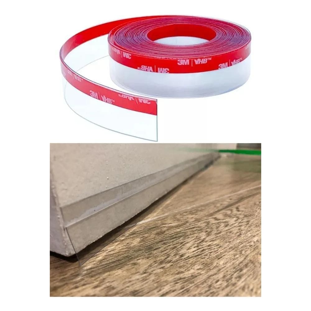 3 Mt Veda Fresta Porta Agua Bicho Pó Transparente 4Cm Altura