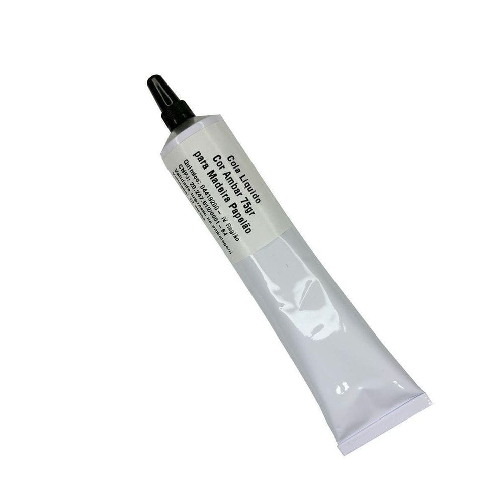 Cola Líquido Cor Ambar 75Gr Para Madeira Papelão