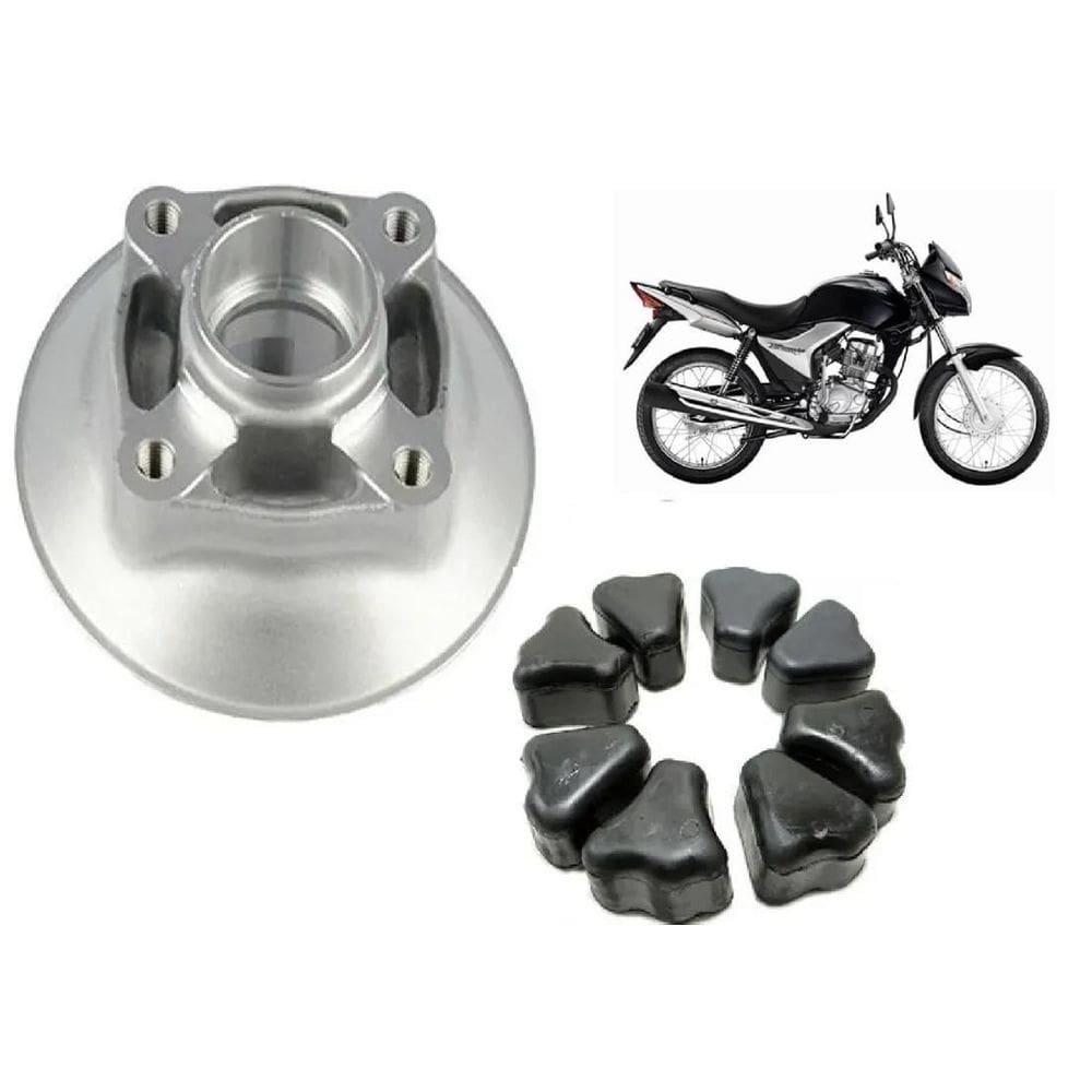 Contra Choque Coroa Cobreq + Buchas Coroa Cg Titan Fan 150