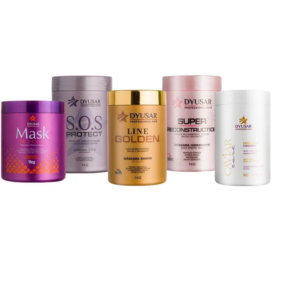 Kit Tratamento Capilar Completo De Salões Dyusar Cosméticos