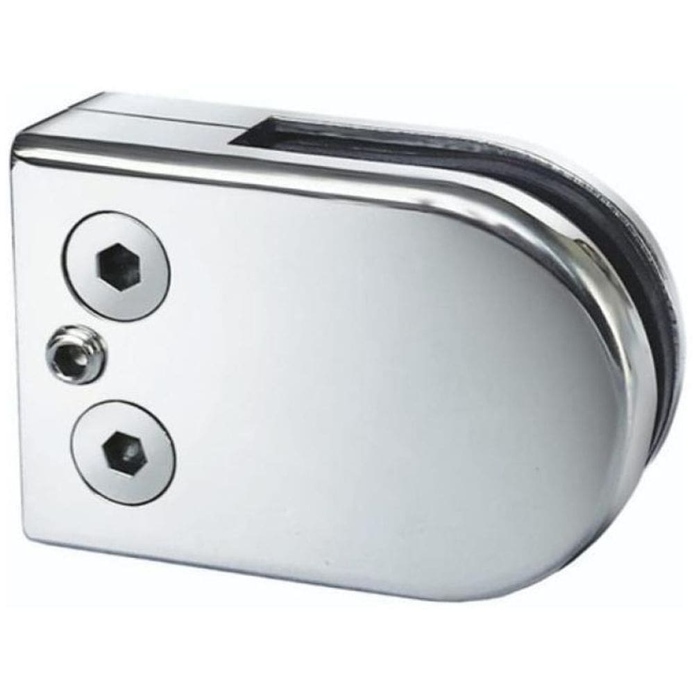 Kit 5 Suporte Presilhas Reta Vidro Quadrada Aço Inox 304 Bol