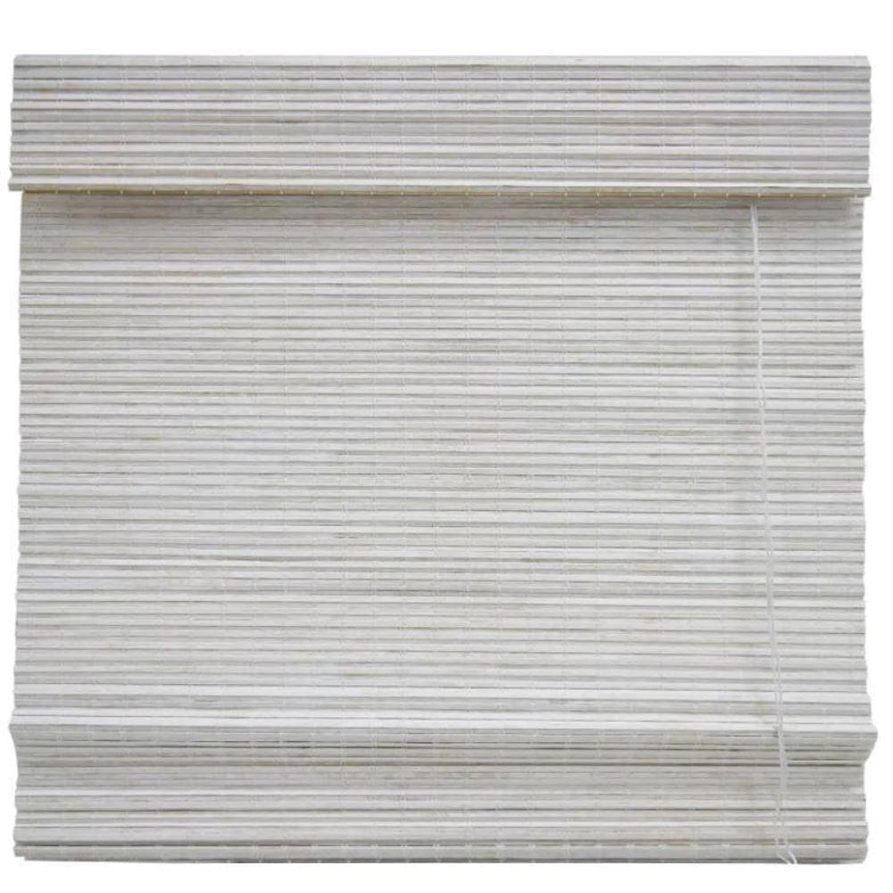 Persiana Bambu Romana Block Branca 180 L X 160 A Cm Cortina