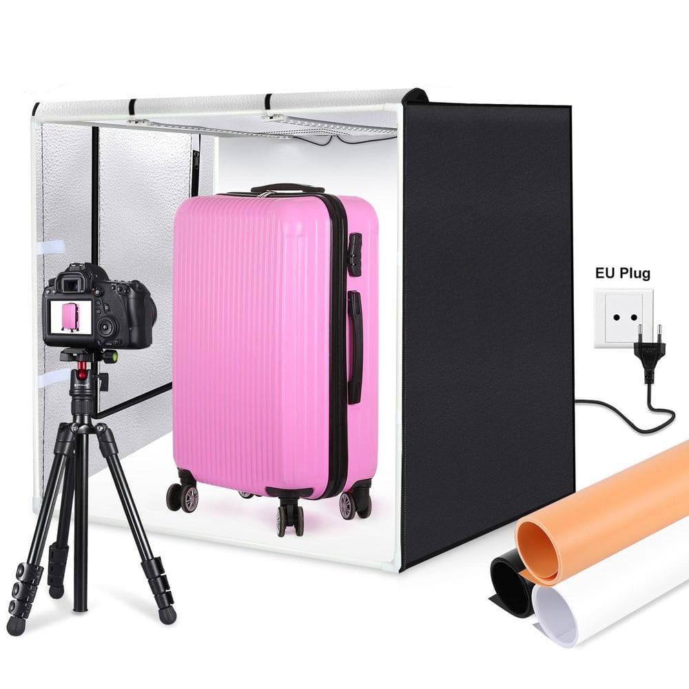 Estúdio Fotográfico Puluz Portátil 80x80cm 03 Cores Bivolt