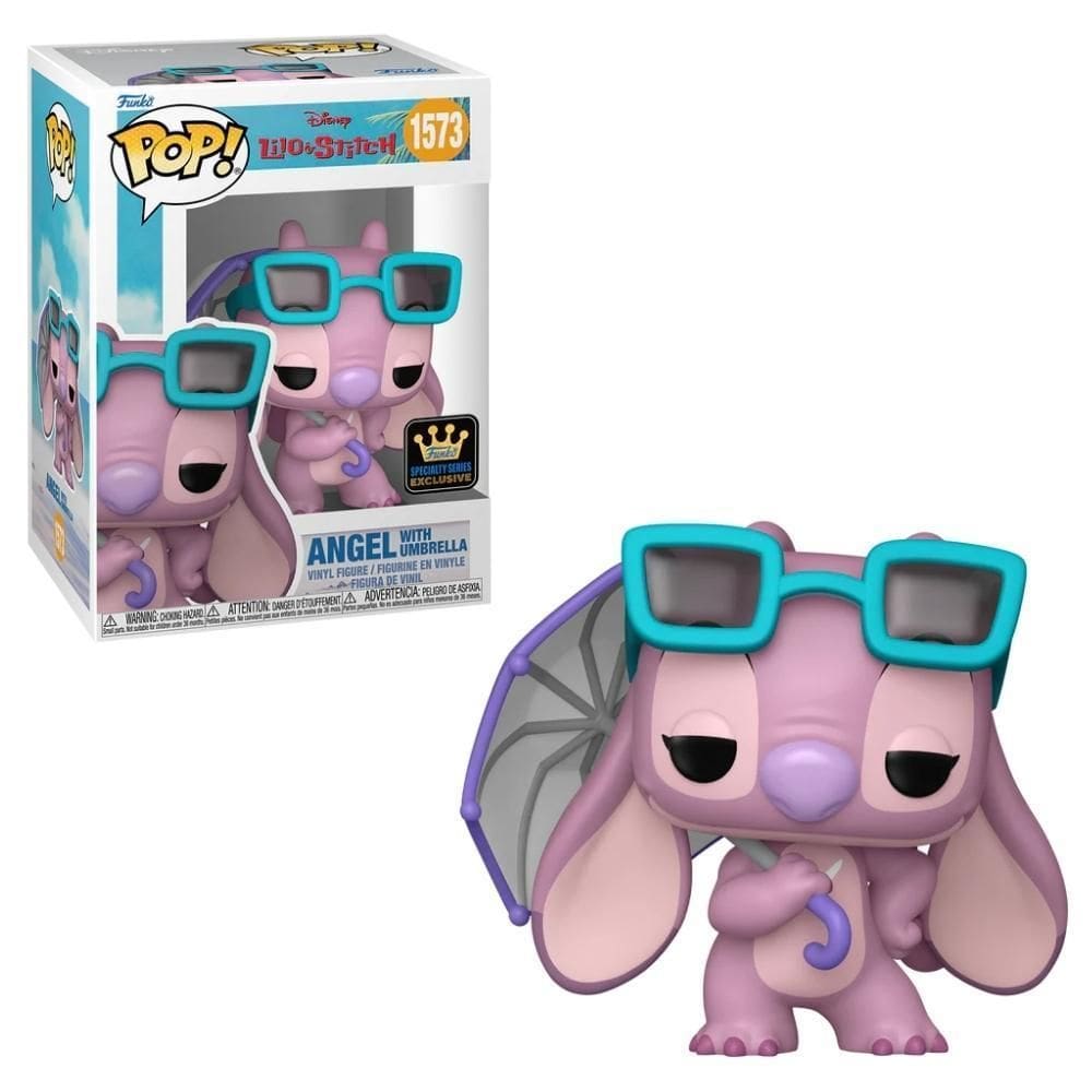 Boneco Funko Pop Disney Lilo & Stitch Angel Com Guarda-Chuva