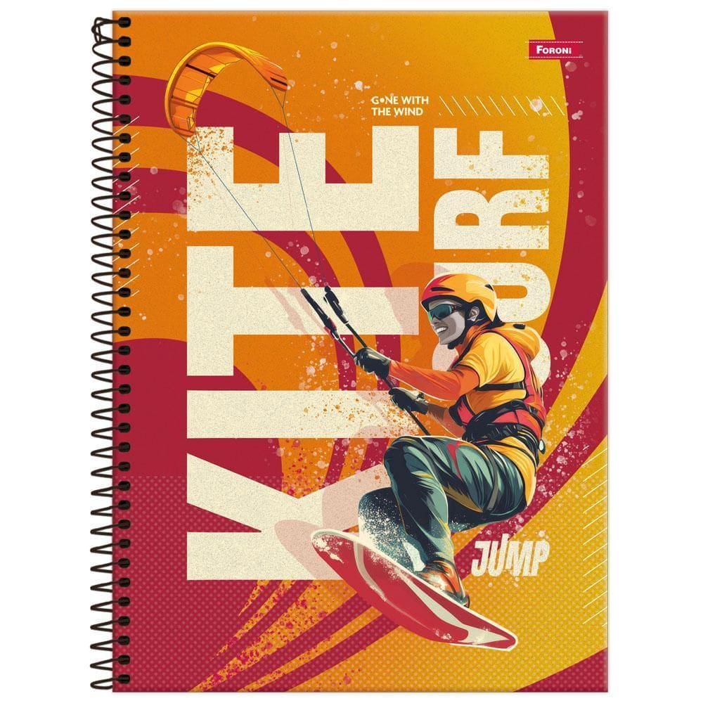 Caderno Univ 20 Matérias 400Fls 200X275Mm Jump Kite Foroni
