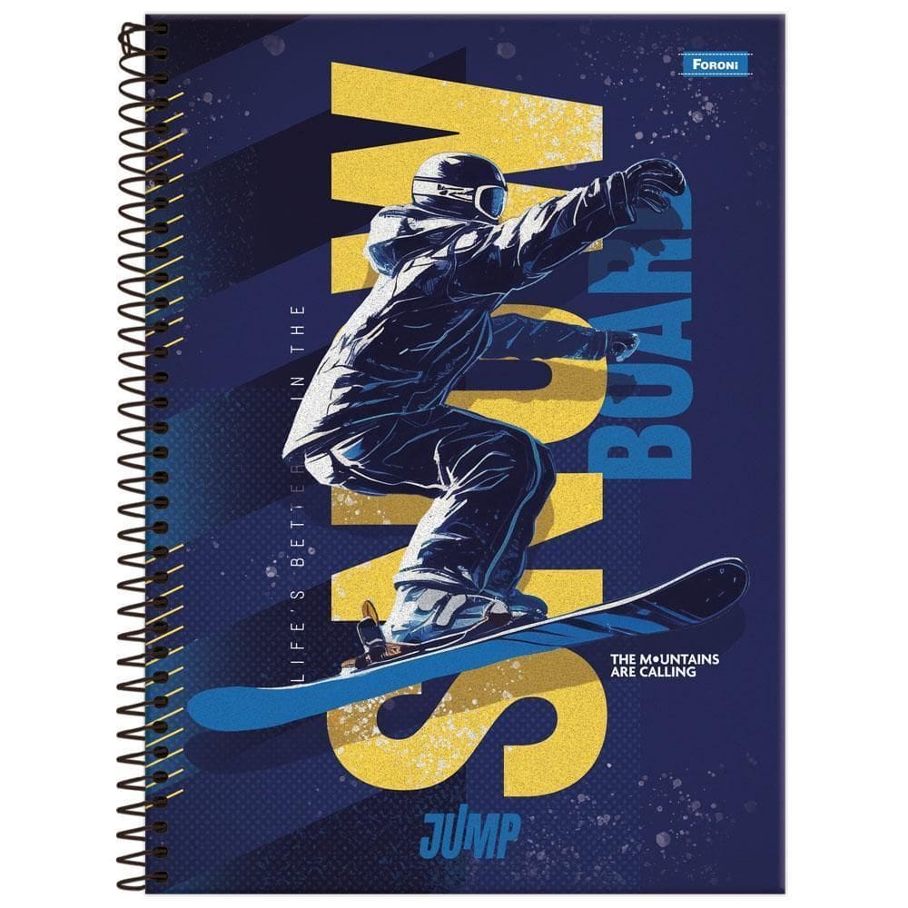 Caderno Univ 10 Matérias 200Fls 200X275Mm Jump Snow Foroni
