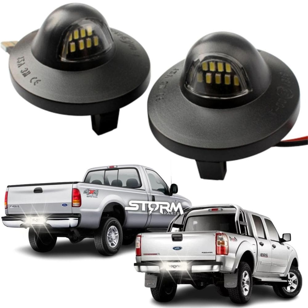 Luz Placa Ford F250 Ranger Courrier Led Iluminação Branca 2
