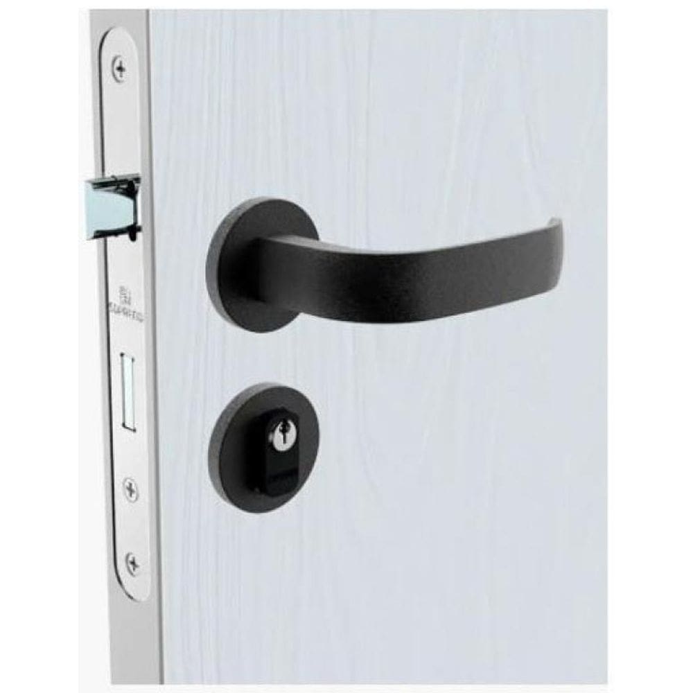 Fechadura Externa Soprano 778 Icaro Soprano Roseta Preta