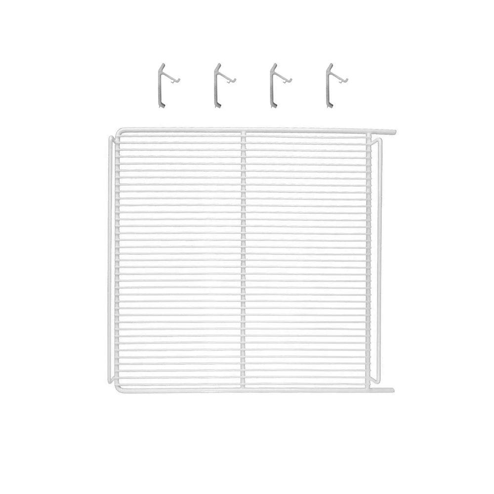 Prateleira Branca Metalfrio VN25/28 + 4 Ganchos - Modulada