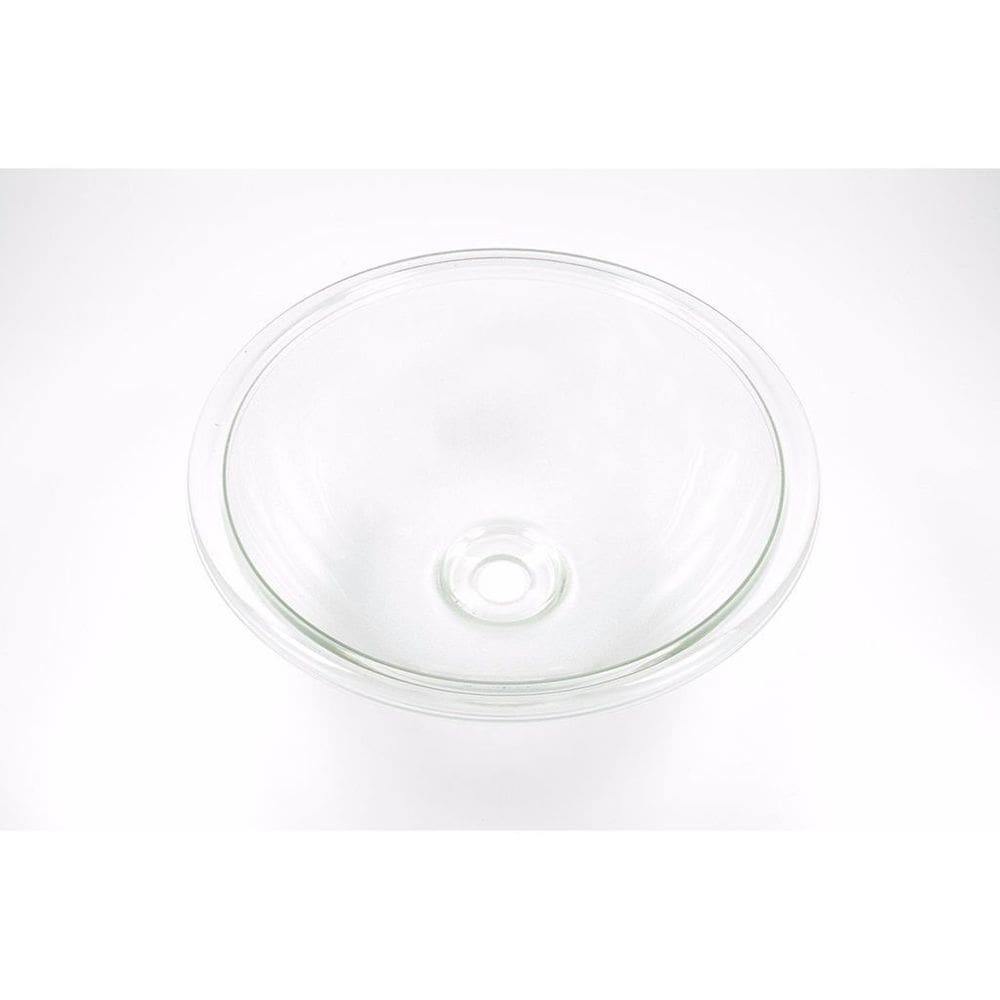 Cuba De Vidro Redonda Texturizada Com Aba