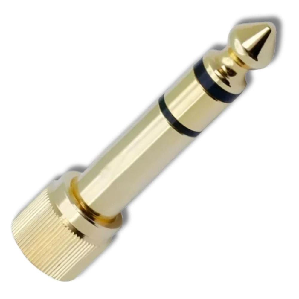 Adaptador P2 X P10 Estéreo Fone Com Rosca Profissional Cs706