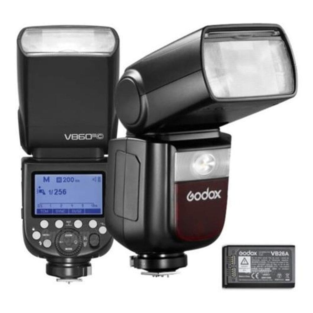 Flash Godox Para Canon V860 Iii Ttl Luz Modelagem + Bateria