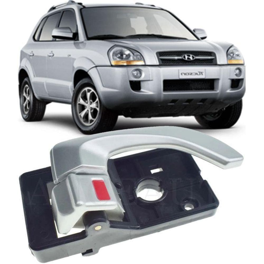 Macaneta Interna Porta Direita Tucson De 2006 À 2014 - Prata