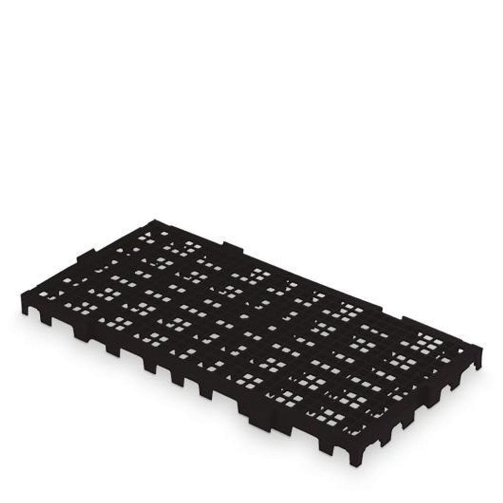 Estrado Piso Pallet Plástico Resistente 25X50 Paletes Preto