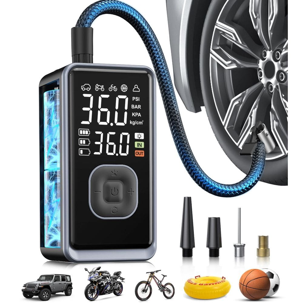 Compressor de ar portátil com inflador de pneus Pumptiva 150PSI Cordless