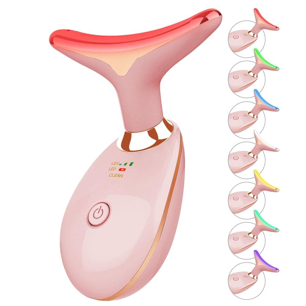 Massageador de rosto e pescoço ELISHINE 7 Color Light Therapy
