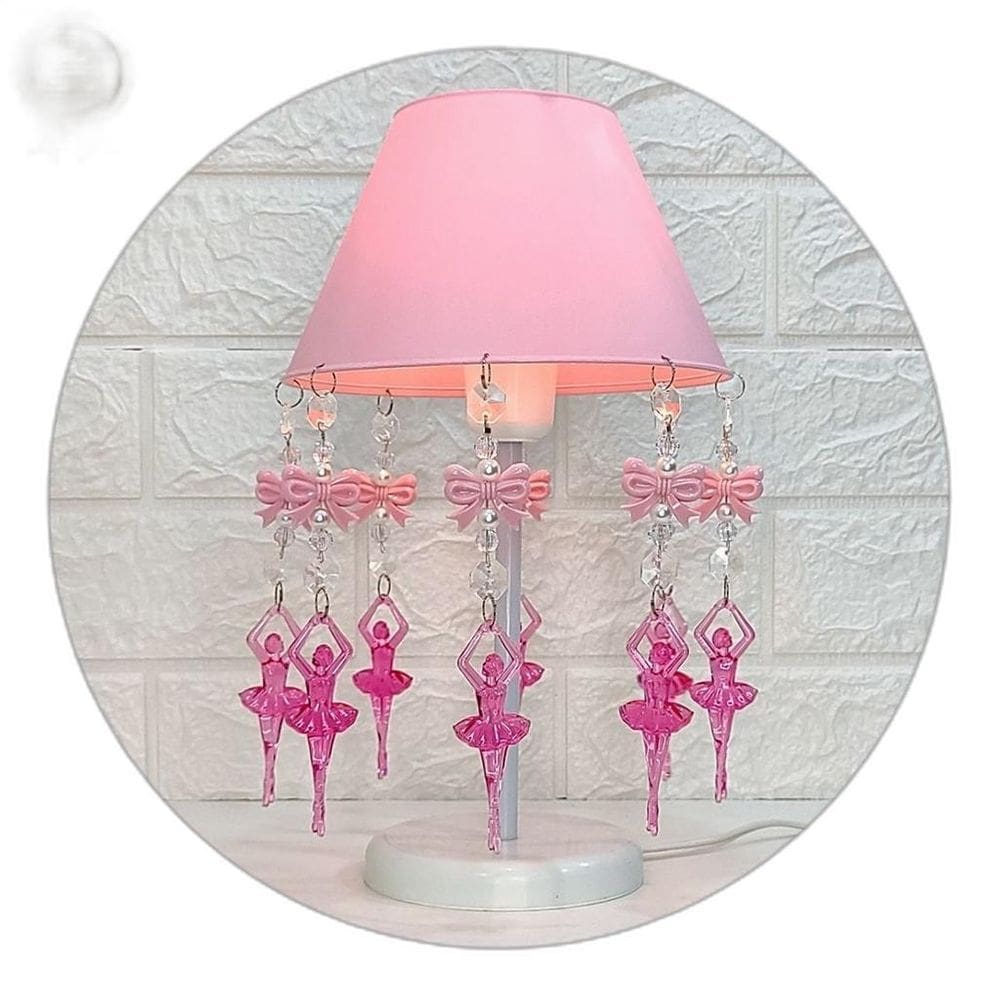 Iluminação Infantil Abajur Decorar Quarto De Criança Menina