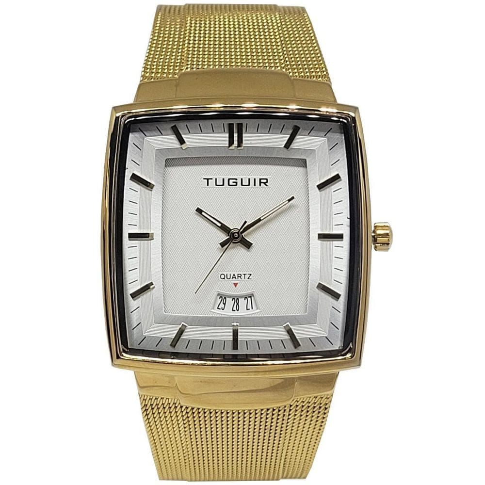 Relógio Unissex Tuguir Analógico Tg30337 Dourado