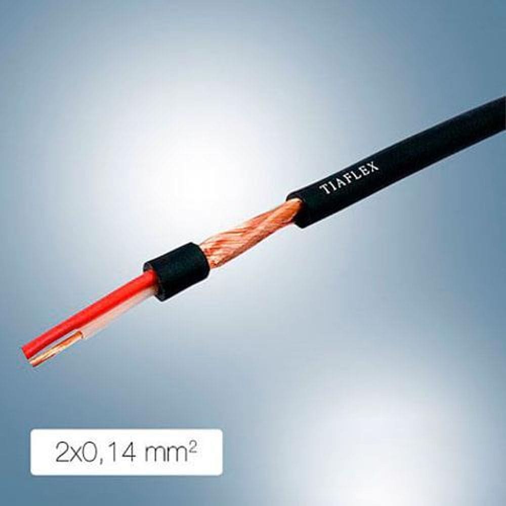 Cabo Microfone Estereo Blindagem 2X0.14 - 100 Mt