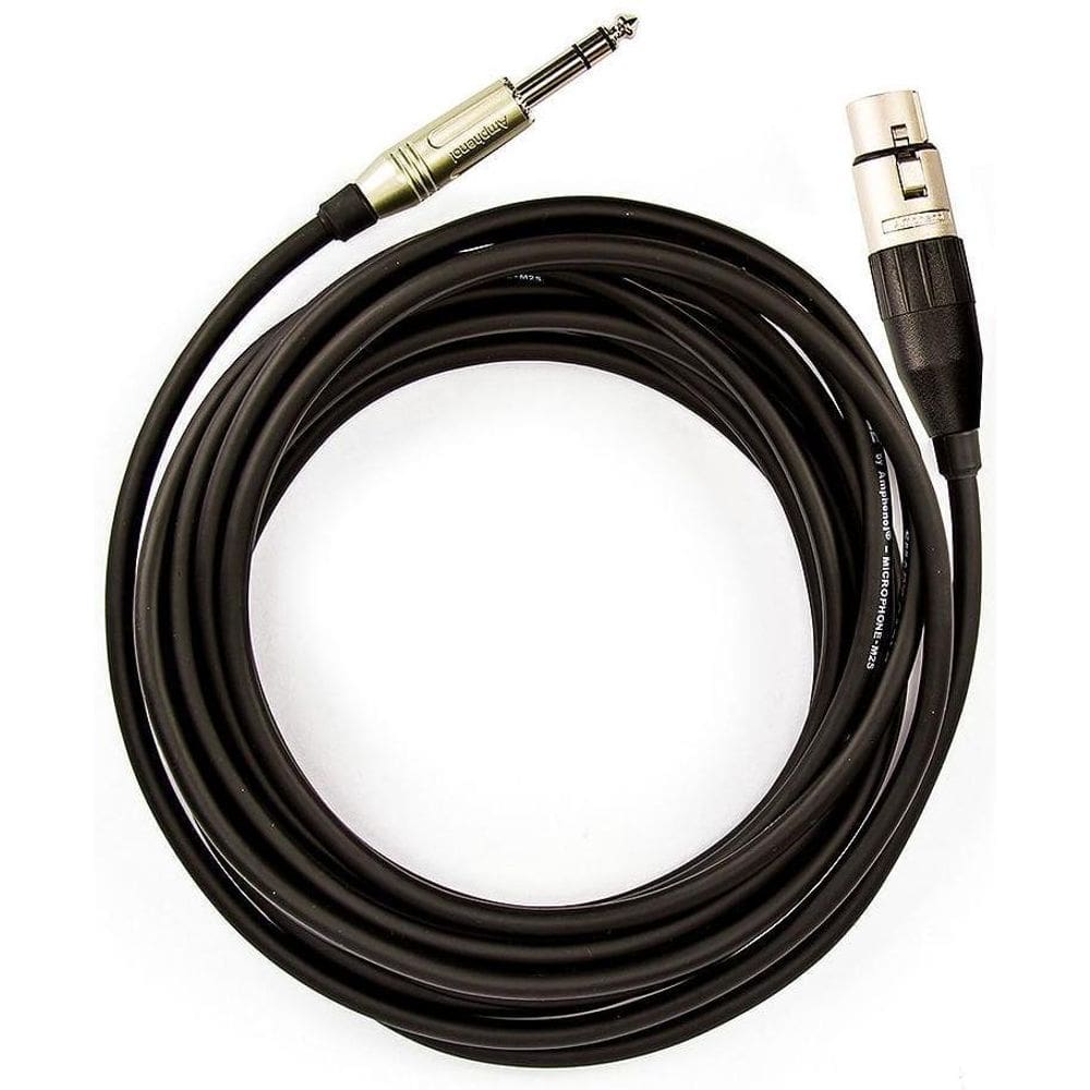 Cabo De Microfone P10 Estéreo Para Xlr Fêmea Amphenol 2M