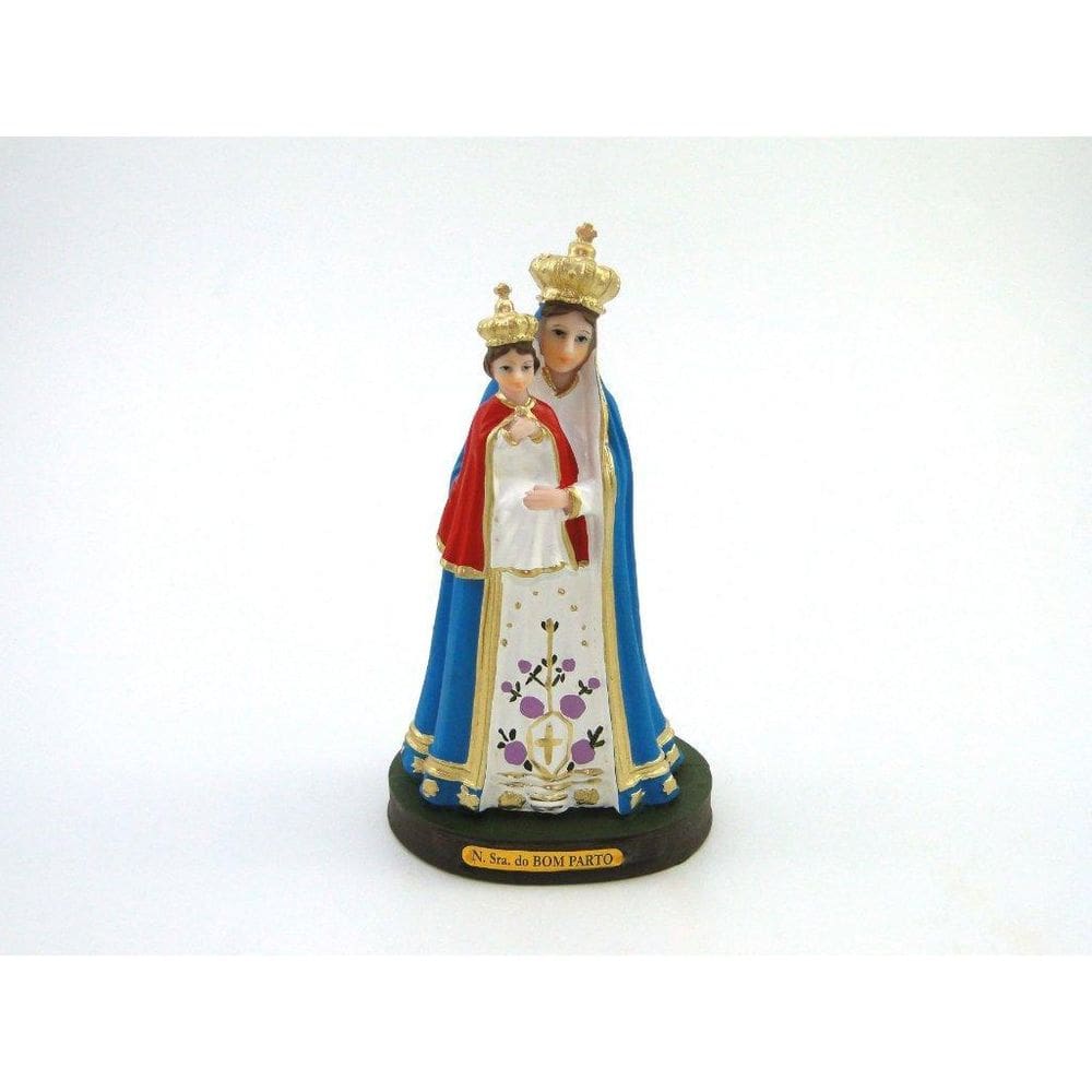 Imagem Nossa Senhora Do Bom Parto Resina 15 Cm