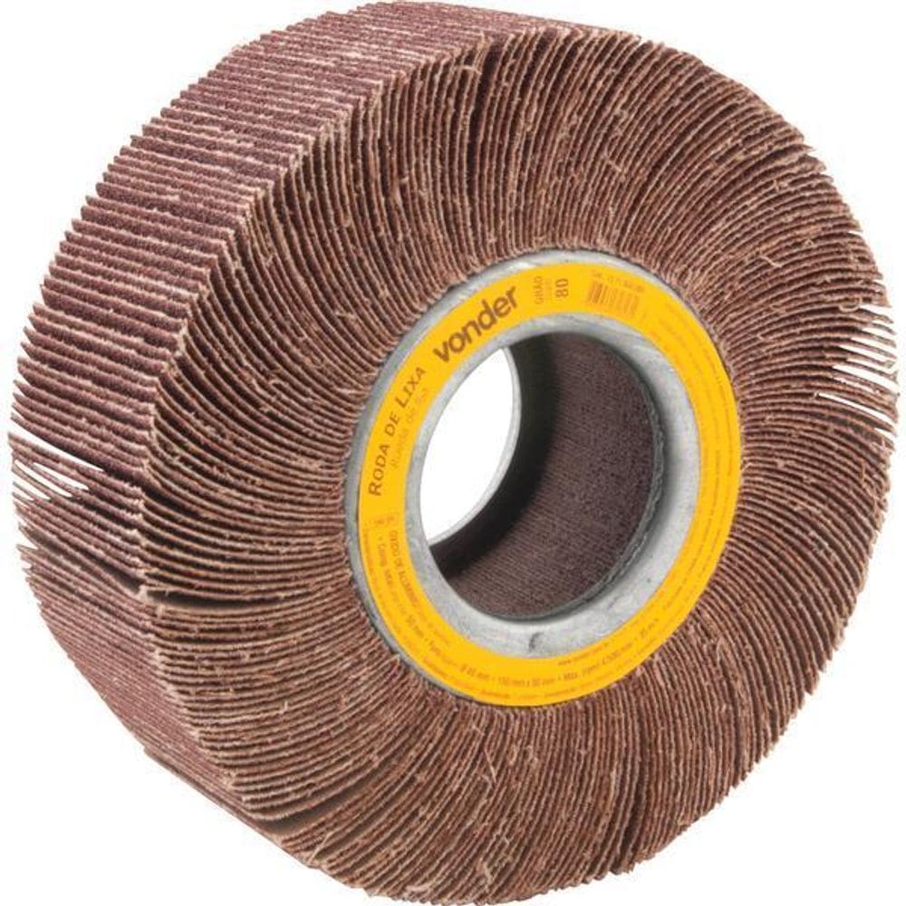 Roda De Lixa 150X50Mm Sem Haste G80 - Vonder