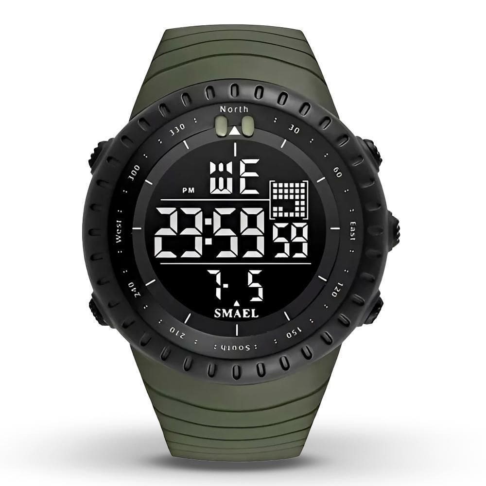 Relógio Masculino Digital Smael A Prova D`Água 5 Atm Verde