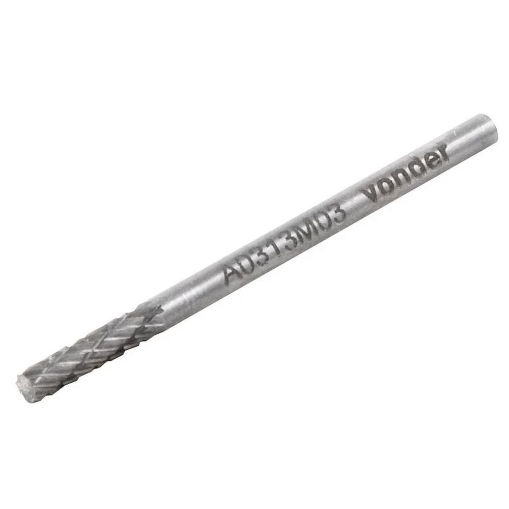 Lima Rotativa Cilíndrica 3Mm Para Micro Retífica Haste 3Mm