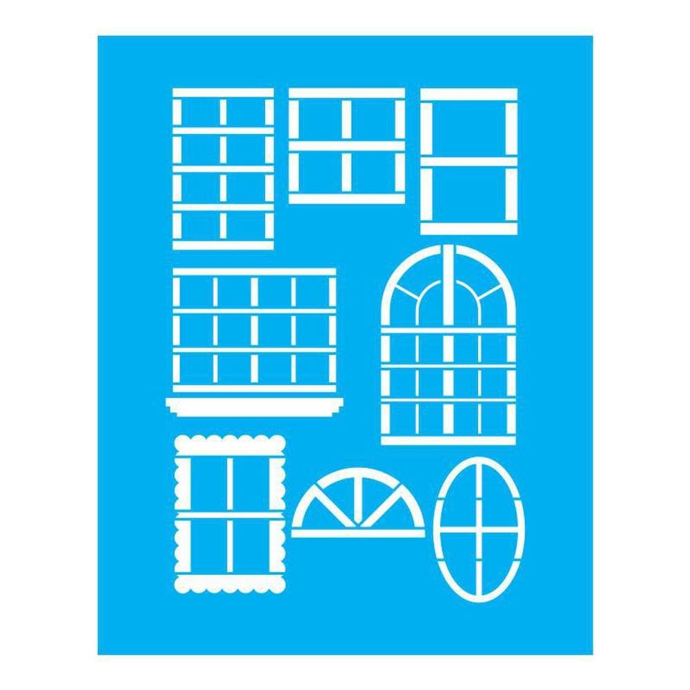 Stencil Tamako Janelas - 20X25Cm - Ref B869