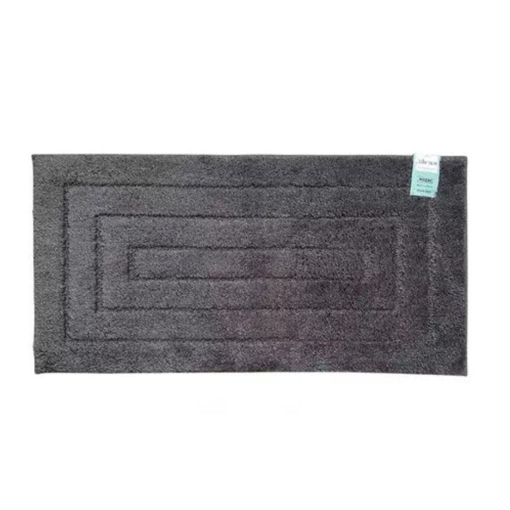 Tapete Passadeira Athenas Rozac 50X 100 Cm - Cinza Escuro
