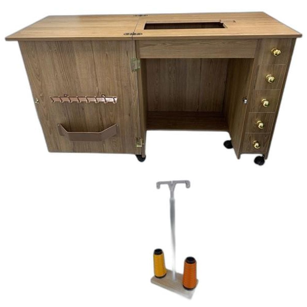 Móvel Gabinete Luxo Maquina De Costura Singer Promise 1409