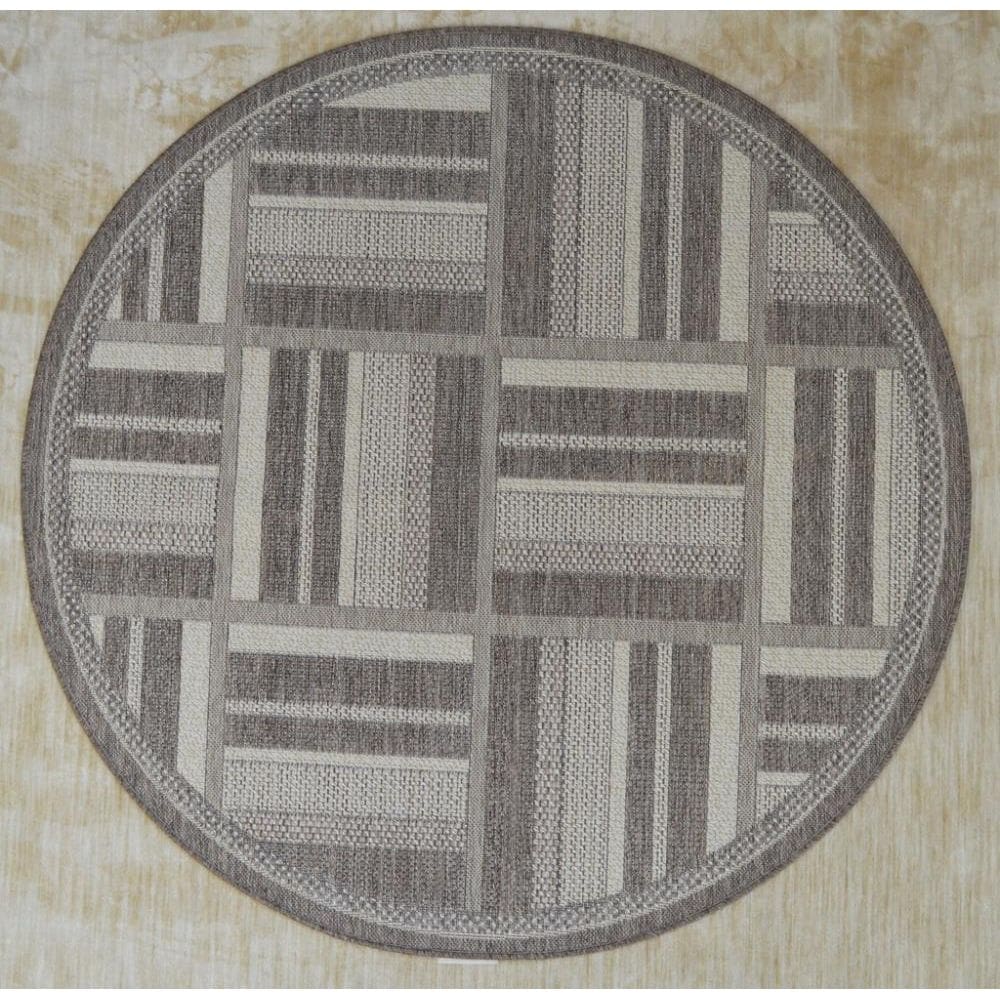 Tapete Redondo Natural Look Deck A 150 Cm