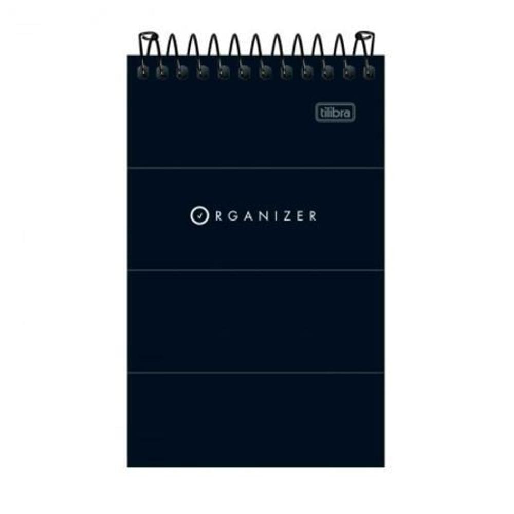 Caderneta Espiral Capa Flexível 1/64 - 60 Folhas - Organizer