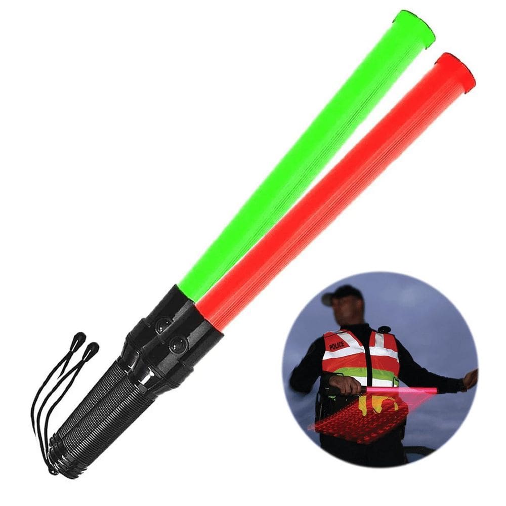 Bastão Sinalizador De Trânsito Vermelho Verde Led 52Cm
